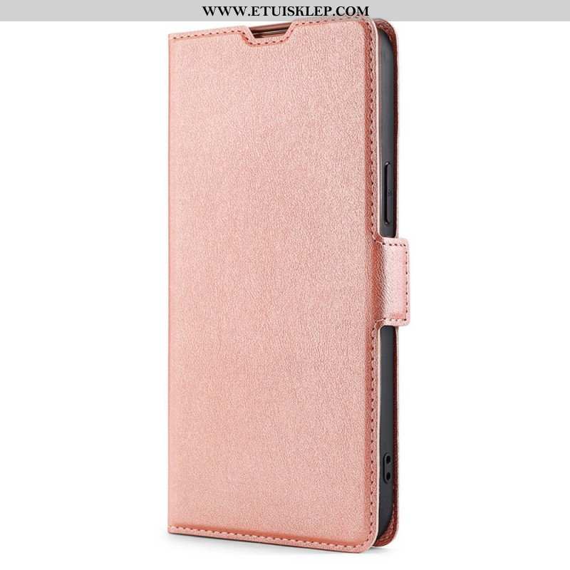 Etui Folio do Xiaomi 12T / 12T Pro Bardzo Cienka Sztuczna Skóra